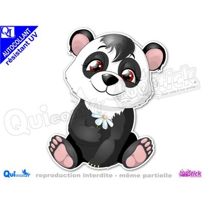 Autocollant Panda Cartoon