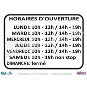 Lettrage Adhsif Horaires CADRE Simple