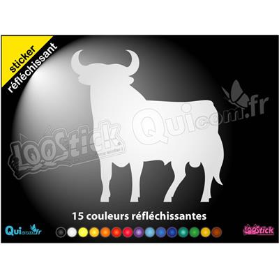 Sticker TAUREAU CAMARGUAIS réfléchissant