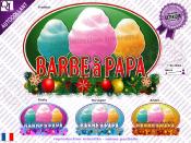 Sticker autocollant BARBE A PAPA DECOR NOEL rsistant UV