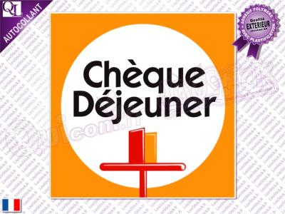 Autocollant Chèque Déjeuner