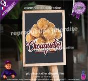 Autocollant CHOUQUETTES titre STICKER
