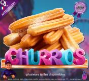 Autocollant CHURROS titre 3D churros sucrés