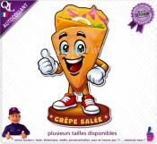 Autocollant CREPE SALEE COMIQUE