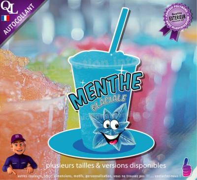 autocollant GRANITE parfum MENTHE GLACIALE sticker