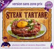 Autocollant STEAK TARTARE affiche western
