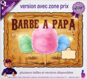 Autocollant BARBE A PAPA affiche western indien