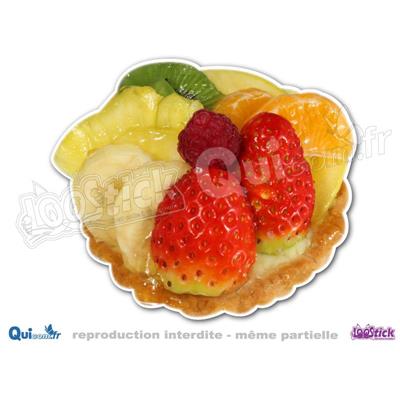 Autocollant Tartelette Fruits