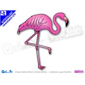 autocollant FLAMANT ROSE