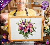 Autocollant  BOUQUET FLEURS ref1 sticker autocollant