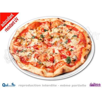 Autocollant Pizza Coupée (photo)