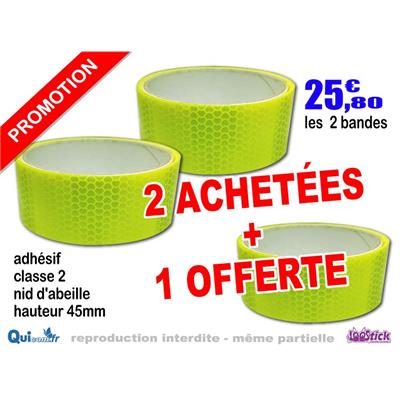 Bande réfléchissante Adhésif JAUNE Fluo