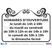 Lettrage Adhsif Horaires motif ARABESQUE