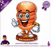 Autocollant BEIGNETS COMIQUE ref1