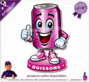 Autocollant BOISSON CANETTE SODA COMIQUE ref1
