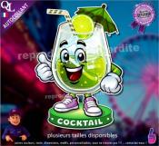 Autocollant COCKTAIL COMIQUE ref1