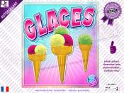 Autocollant Affiche plv GLACES boules cornet