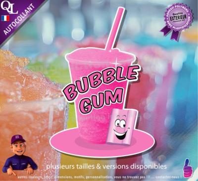 autocollant GRANITE parfum BUBBLE GUM sticker