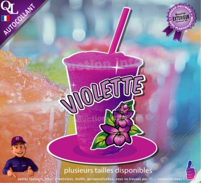autocollant GRANITE parfum VIOLETTE sticker