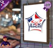 Autocollant VIANDE LE PORC FRANCAIS