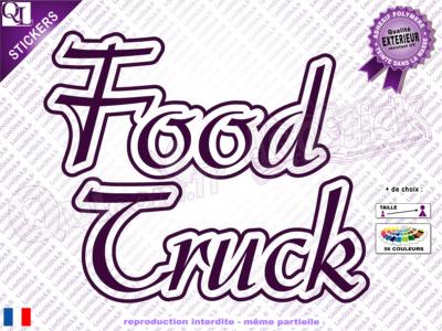 Stickers Lettrage FOOD TRUCK Titre (ref8)