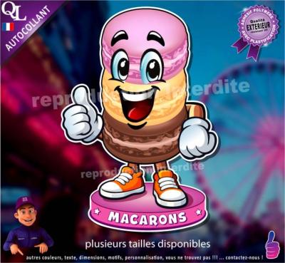 Autocollant PETIT POT DE GLACE COMIQUE ref1