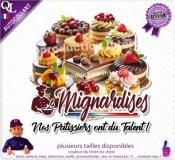 Autocollant MIGNARDISES nos patissiers ont du talent