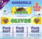 Banderole  OLIVES Pack éco au choix
