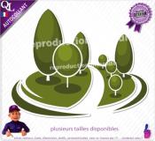 Autocollant LOGO ref 3 paysagiste jardinier elagueur