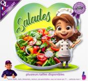 Autocollant SALADES COEUR chef 1