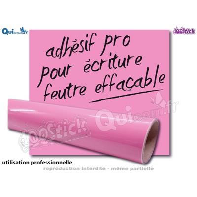 Adhésif Effaçable couleur ROSE