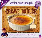 Autocollant CREME BRULEE affiche western indien