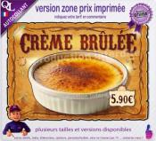 Autocollant CREME BRULEE affiche western indien