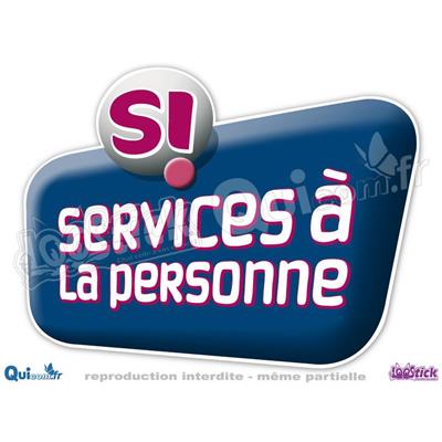 Autocollant SERVICE à la PERSONNE