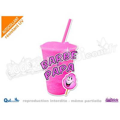 Autocollant GRANITA BARBE A PAPA comique
