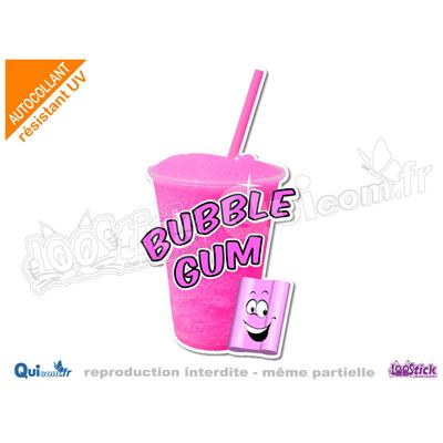 Autocollant GRANITA BUBBLE GUM comique