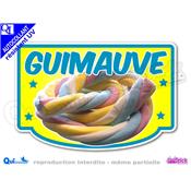 Autocollant GUIMAUVE TRESSEE cadre couleur au choix