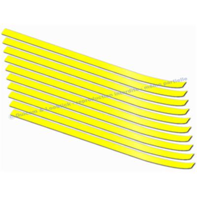 10 Liserets Jaune FLUO 57cm