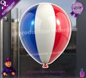 Autocollant BALLON TRICOLORE ref1