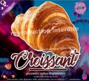 Autocollant CROISSANT TITRE détouré forain STICKER
