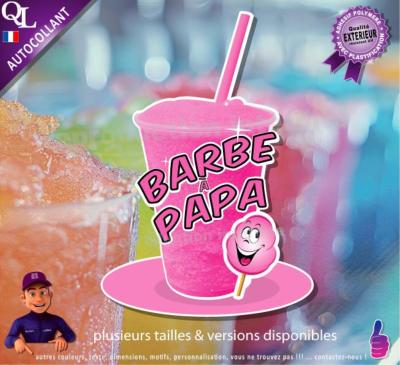 autocollant GRANITE parfum BARBE A PAPA sticker