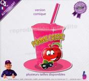 autocollant GRANITE parfum POMME CASSIS sticker