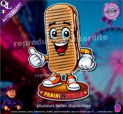 Autocollant PANINI NUTELLA COMIQUE ref1