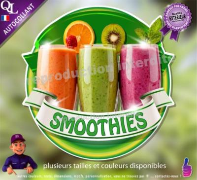 Autocollant SMOOTHIE FRUITS ruban forain STICKER