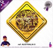 Autocollant PANNEAU AUSTRALIE carte australia