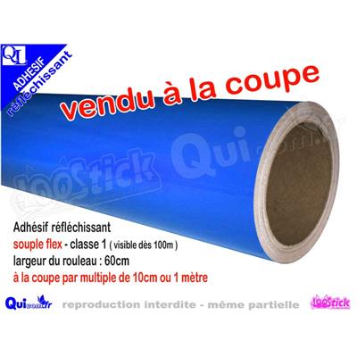 Adhésif Réfléchissant souple BLEU AZUR vendu à la coupe