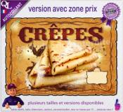 Autocollant CREPES affiche western indien
