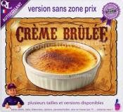 Autocollant CREME BRULEE affiche western indien