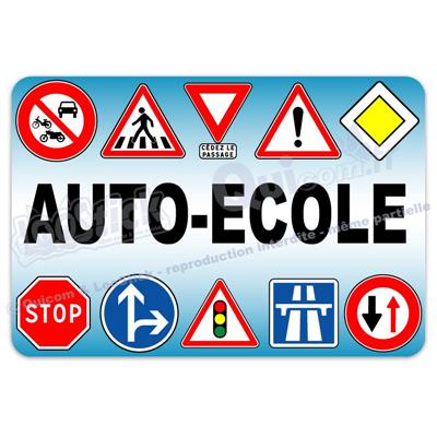 Adhésif Diffusant AUTO-ECOLE