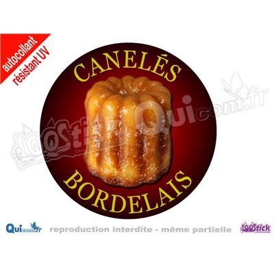 Autocollant CANELES Bordelais (ref1)